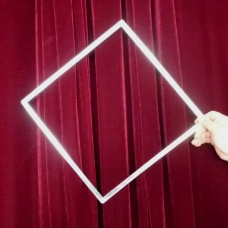 C&iacute;rculo m&aacute;gico que se convierte en Material de Metal cuadrado, accesorios de escenario, trucos de magia, mago profesional-0
