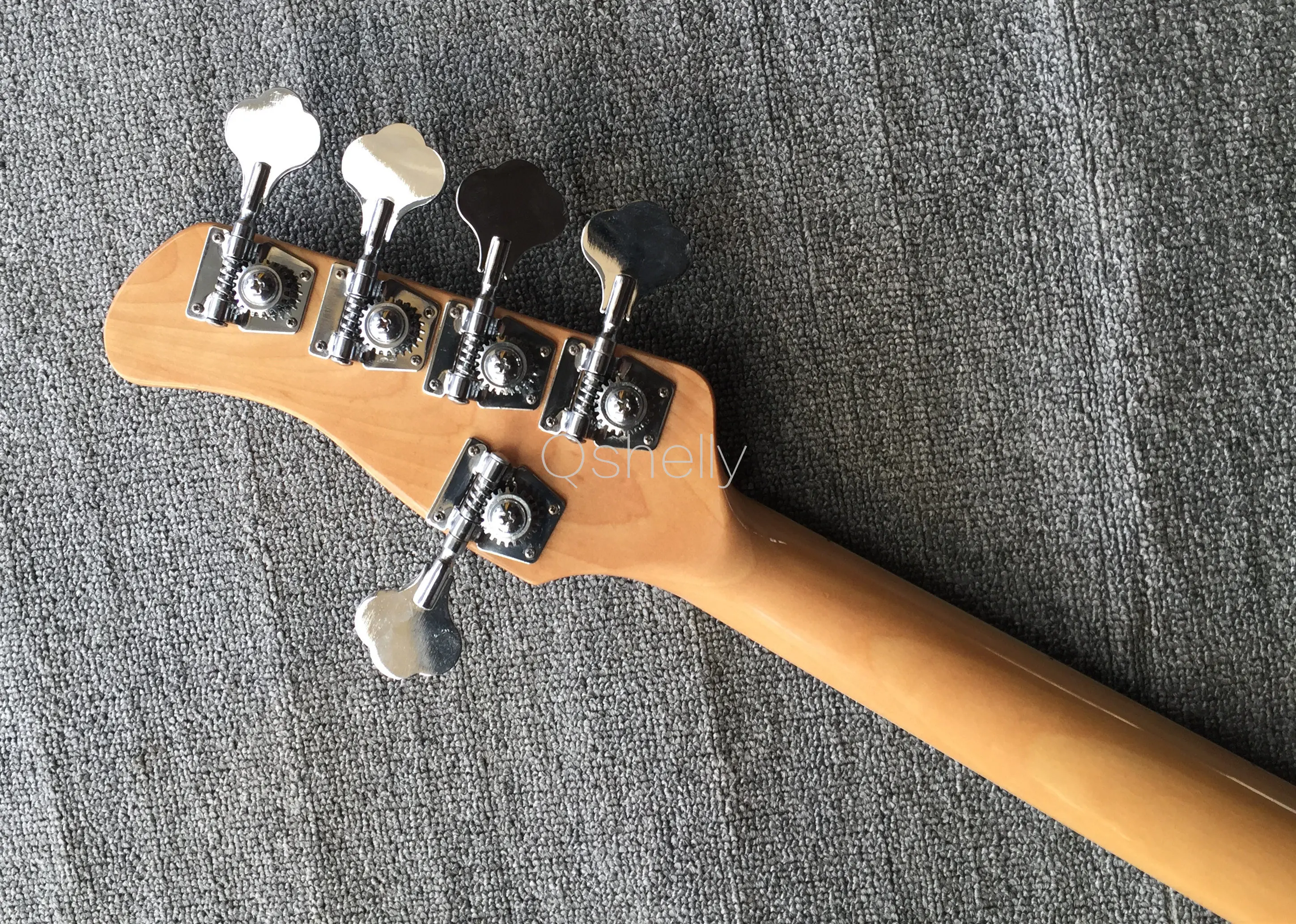 Высокое качество QShelly на заказ белый Ernie Ball 4 струны MC черный джаз звукосниматели рефлекторный электрический бас гитара Музыкальные инструменты магазин