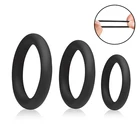 Кольцо на пенис для взрослых мужчин, 3 шт.компл., силиконовое прочное кольцо на пенис, фиксатор для задержки преждевременного семяизвержения прочное кольцо, мужские секс-игрушки