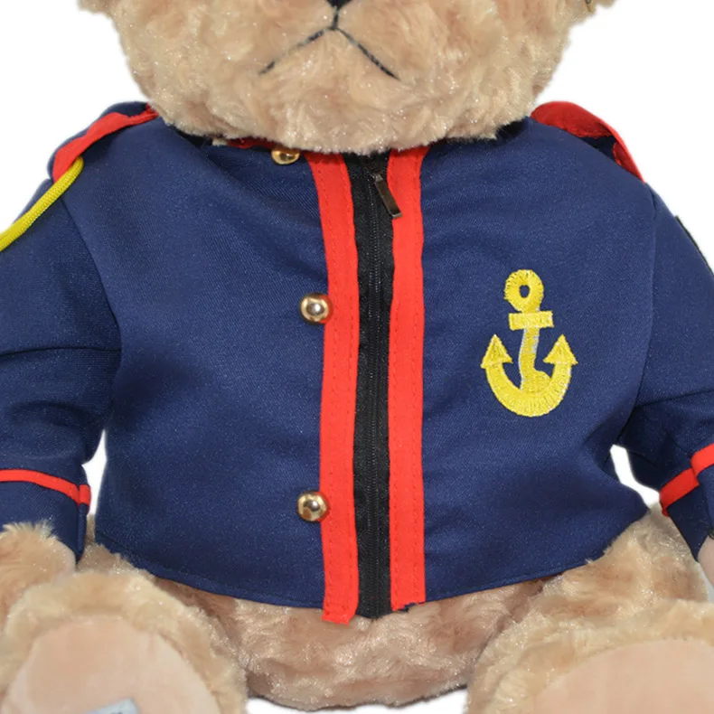 Плюшевый мишка куклы морская полиция тед фаршированные плюшевые игрушки