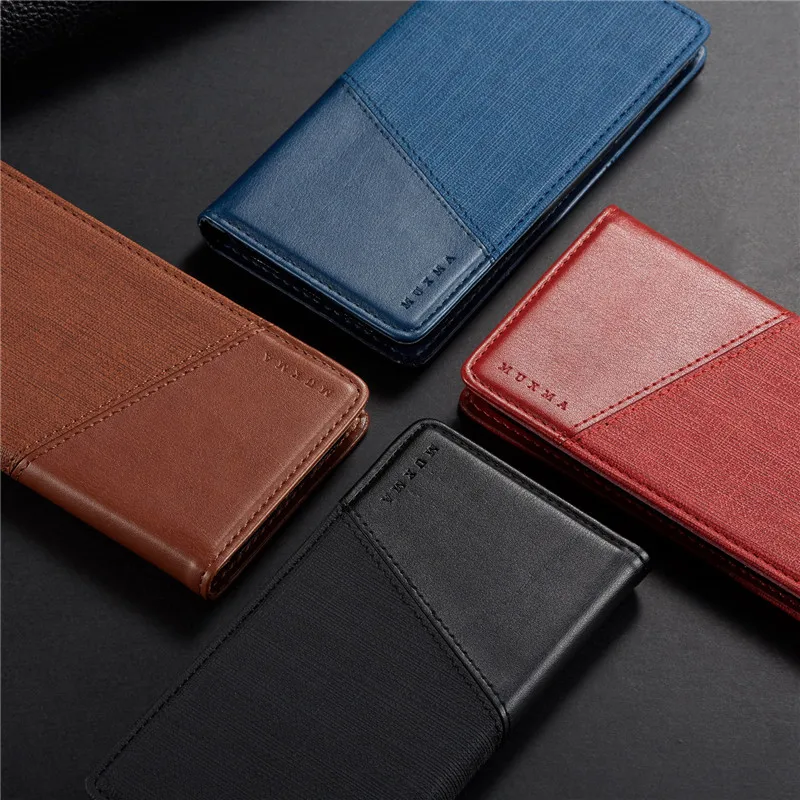 Кожаный чехол-книжка Tikitaka для Redmi Note 7, Xiaomi 6, 8, 9, 6 Pro, 6X, холщовый чехол-бумажник с отделениями для карт, чехол для Xiaomi Max 2, 3, K20 Pro