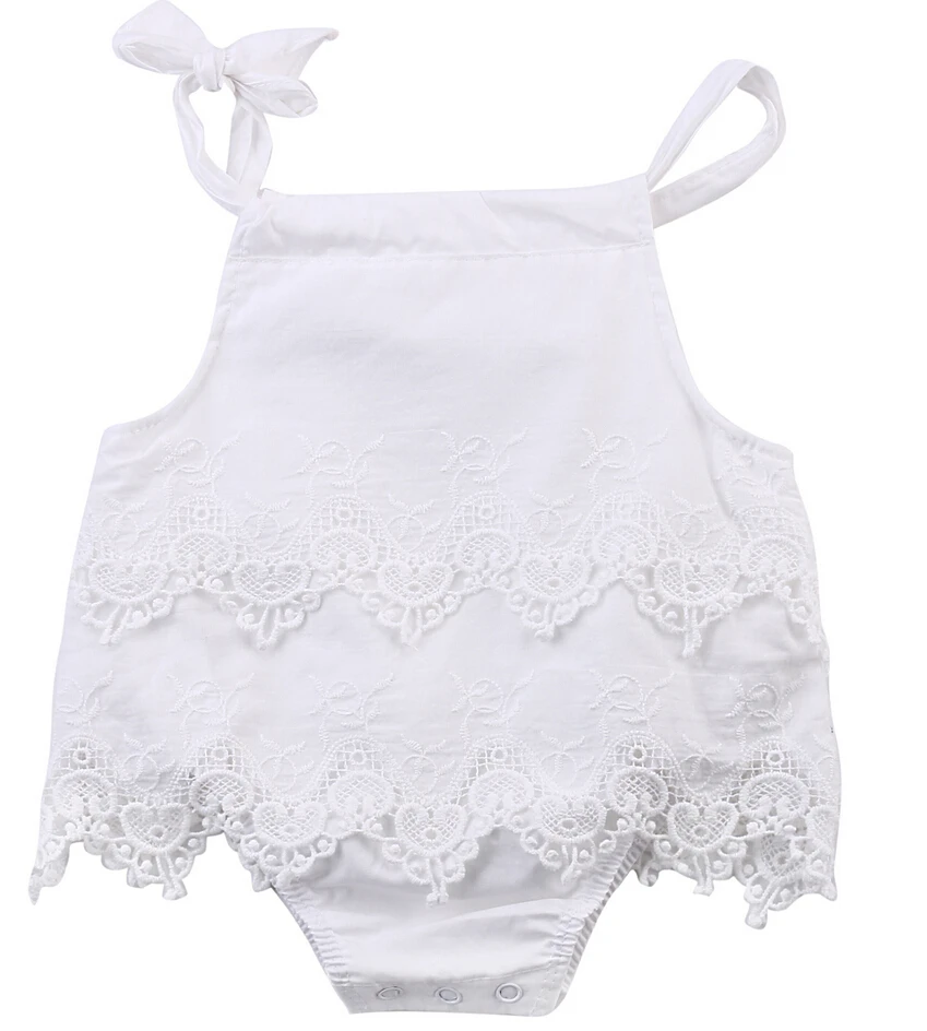 Кружевное боди с лямкой на шее для новорожденных возраст 0 18 месяцев|baby clothes