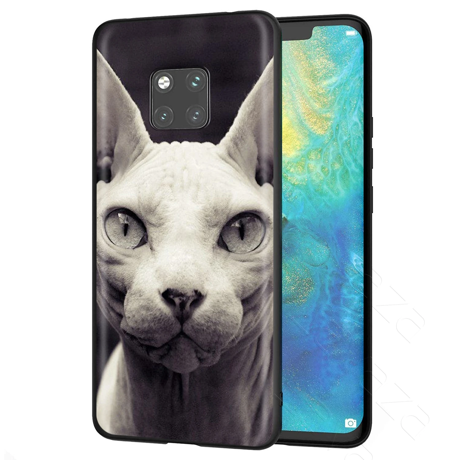 Lavaza Sphynx Sphinx Cat Case for Huawei Mate Y7 Y9 P8 P9 P10 P20 P30 P40 Max Lite Pro P Smart Mini |