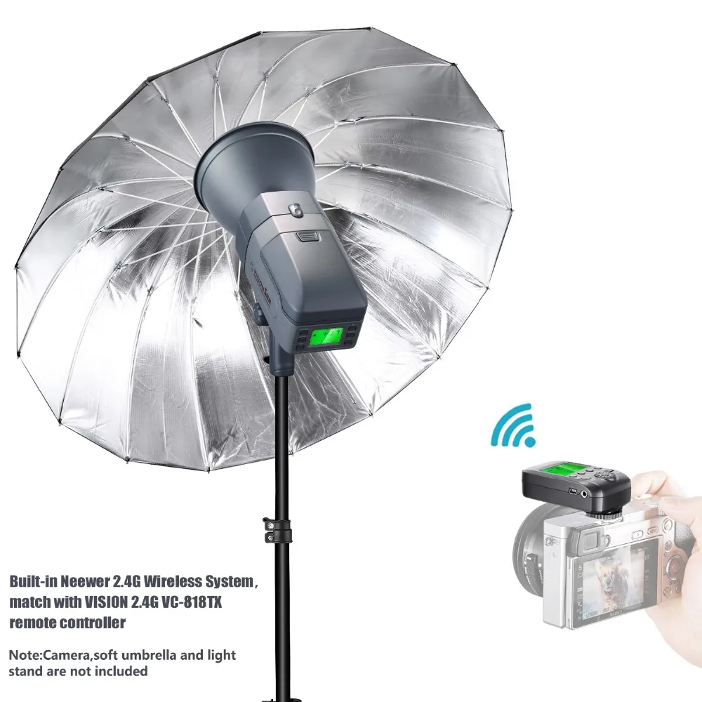 Neewer Vision5 400 Вт ttl для SONY/Canon/Nikon HSS наружная студийная вспышка стробоскоп с 2,4G системой и беспроводным триггером