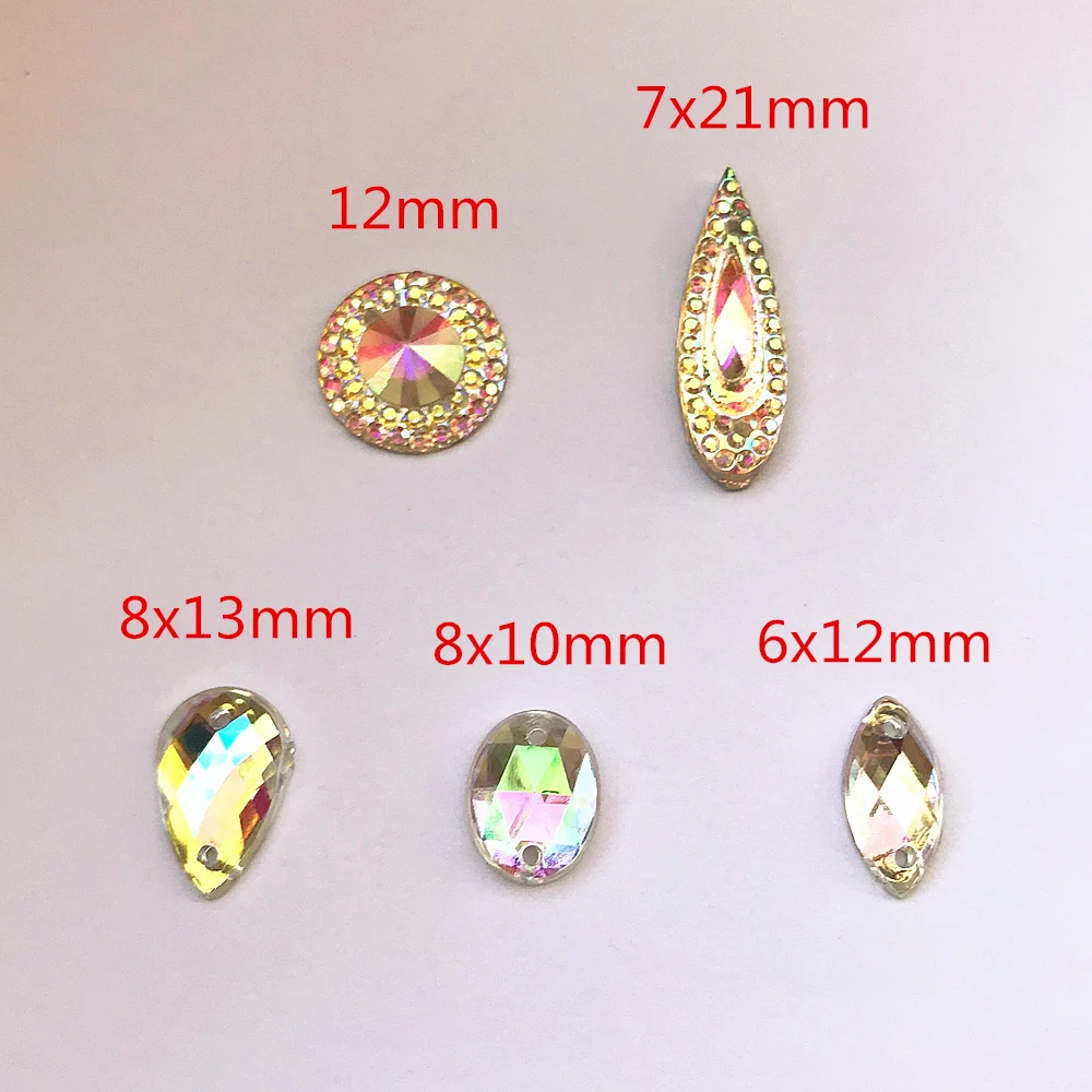 Акриловый прозрачный кристалл Ab Diy для свадьбы вечеринки вышивка стразы пуговицы