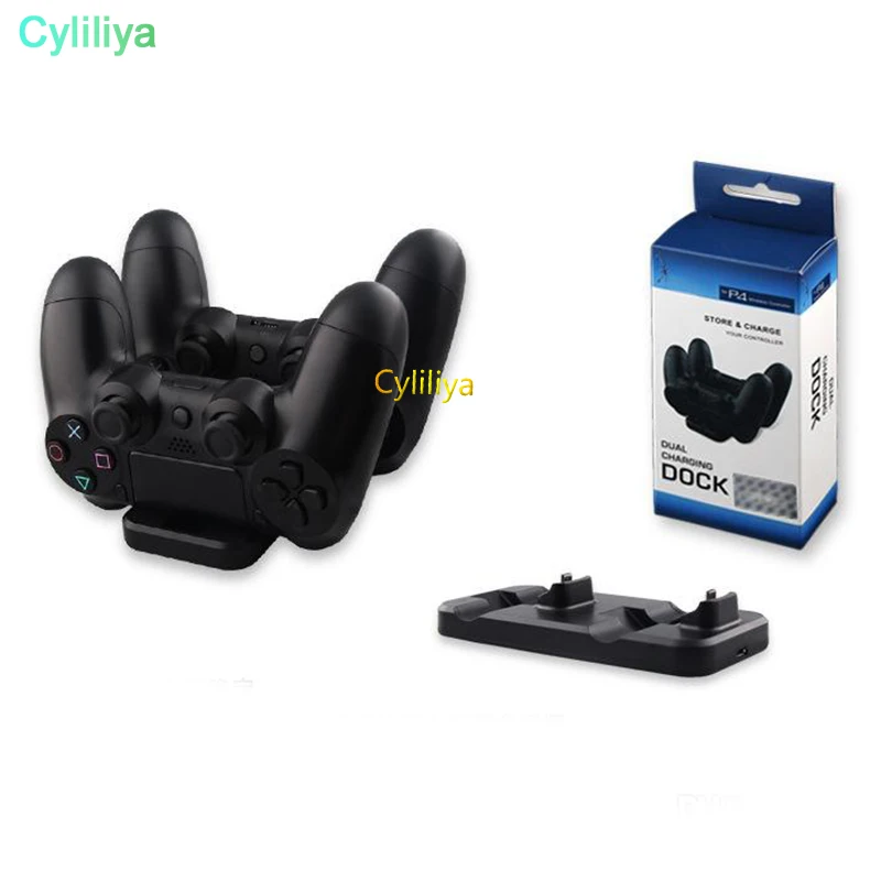 20 шт. 2 в 1 двойная зарядная док-станция зарядное устройство для Sony PS3 PS4