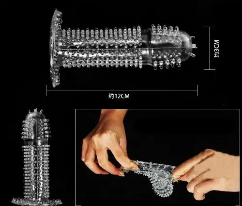 Мужской кабель-удлинитель с мягкими шипами Секс продукт Хрустальный пенис для