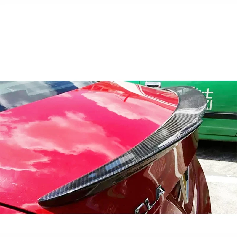 Спойлер из углеродного волокна для Mercedes CLA W117 стиль FD задний спойлер с красной