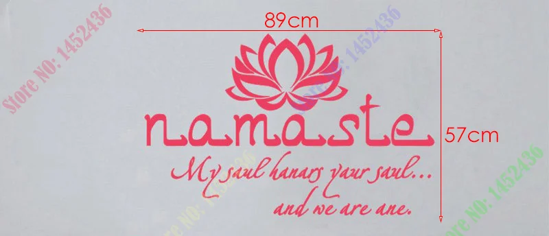 

Wall Decals Quotes Vinyl Sticker Decal Buddha Quote Namaste Yoga Mandala Wall Stickers For Living Rooms DIY Many Colors