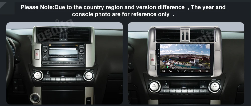 Dasaita Android 9,0 автомобиль радио для Toyota Prado 150 2010 2011 2012 2013 gps мультимедийный плеер с " Сенсорный экран Поддержка JBL усилитель