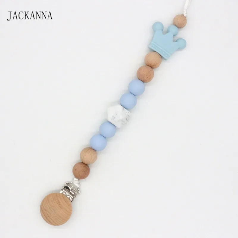 Сделай Сам детские соски зажимы Корона Бусины силиконовые безопасная цепочка