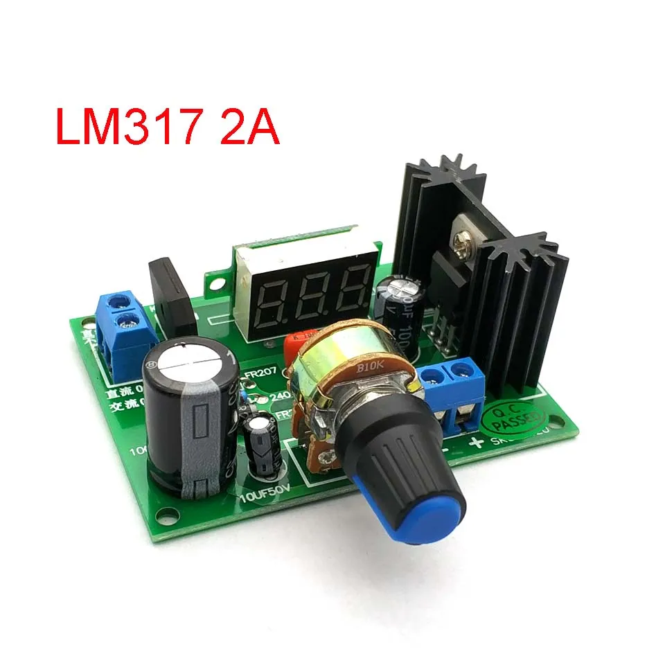 Светодиодный понижающий модуль питания LM317 регулируемый регулятор напряжения на