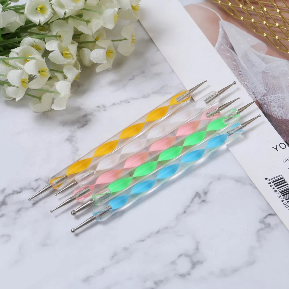 Маникюрный Инструмент для ногтей 20 шт./компл. розовая краска кисть тонкая