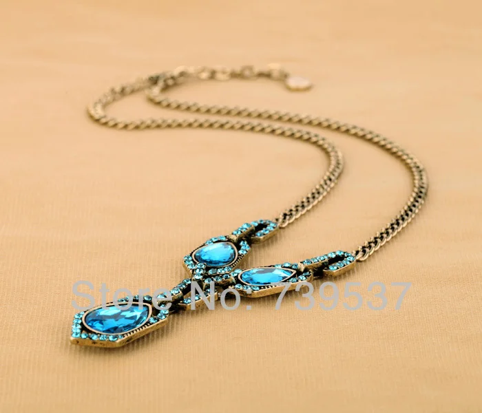 Hot Selling Tear Drop Pendant Glass Vintage Necklace | Украшения и аксессуары