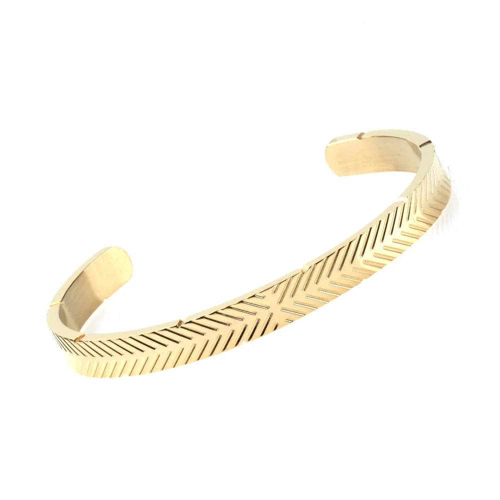 SHIDU Fashion Jewelry Stainless Steel Bangles Charm Stripe Gear Cuff Bracelet Men Bracelets For Women Silver pulseira masculina | Украшения