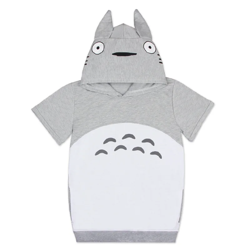Женские толстовки с капюшоном аниме Мой сосед Tonari no Totoro толстовка короткий рукав