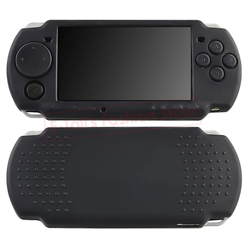 Черный мягкий силиконовый резиновый чехол для psp 2000 3000 игровой контроллер