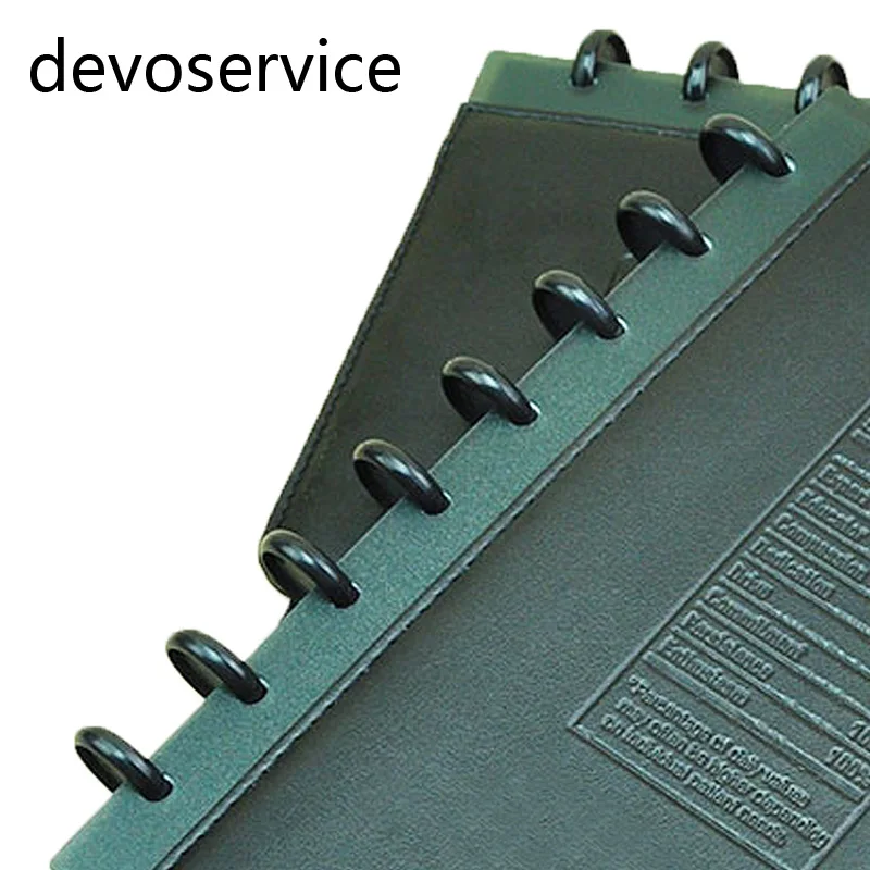 6 шт. 18 мм внутренний диаметр пластмассовое кольцо для ноутбука переплета зажим