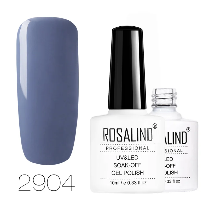 2904 ROSALIND Гель-лак 1 шт. УФ-лак для ногтей Nagellak полуперманентный впитывающий Гель-лак для маникюра Гибридный Гвоздь Грунтовка Гель-лак для ногтей - Цвет: 2904