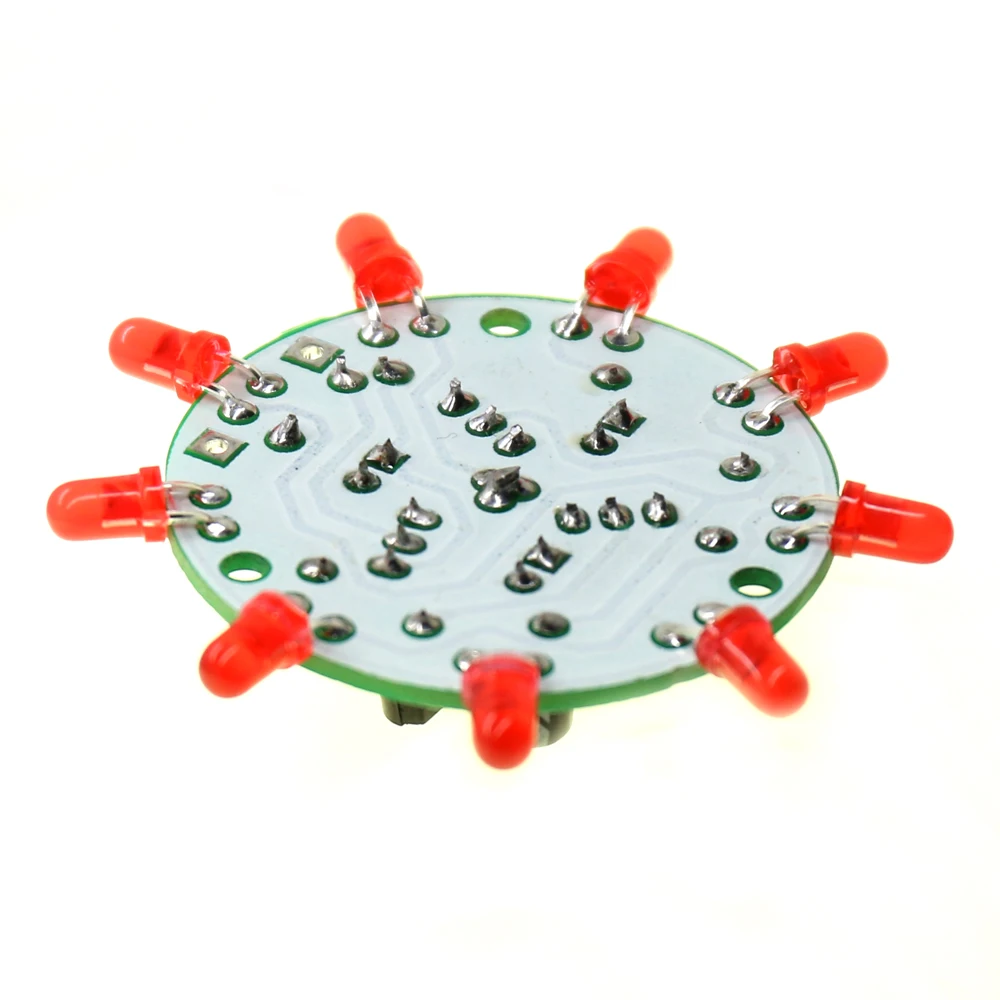 

New LED DIY KIT Circular Lamp Flying Butterfly Flashing Light Birthday Gift Electronic Fun