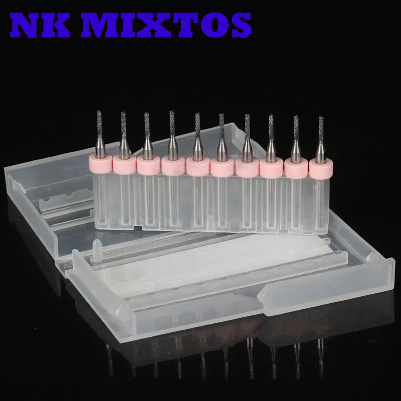 1.5 мм 10 шт./компл. Карбид Концевой Фрезы Гравировка Биты Электрические