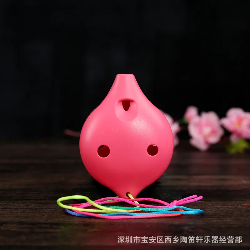 Пластиковый обучающий инструмент ocarina alto C с 6 отверстиями студенческий для