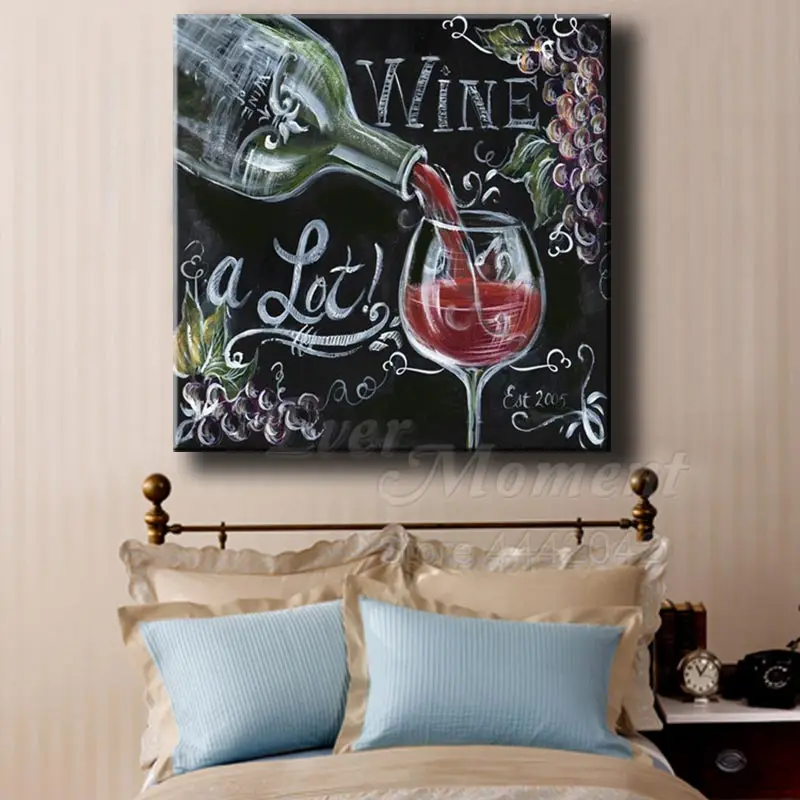 Ever Moment Diamond Painting Blackboard Wine Full Square Resin Picture Mosaic Embroidery Needlework 5D DIY S2F522 | Дом и сад