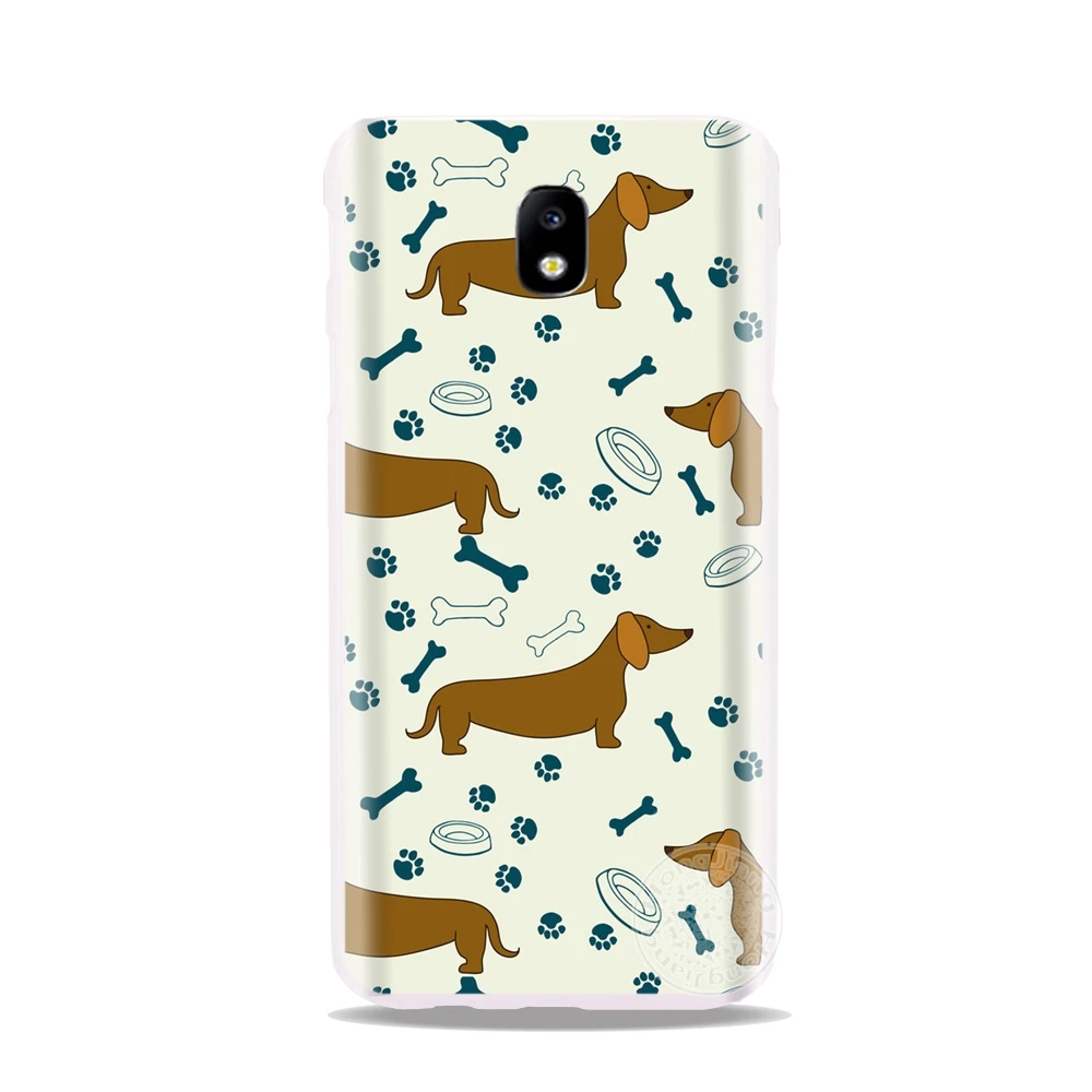 HAMEINUO Такса doxie Цветок Собака Щенок чехол для телефона Samsung Galaxy J3 J5 J7 2017 J527 J727 J327 Prime