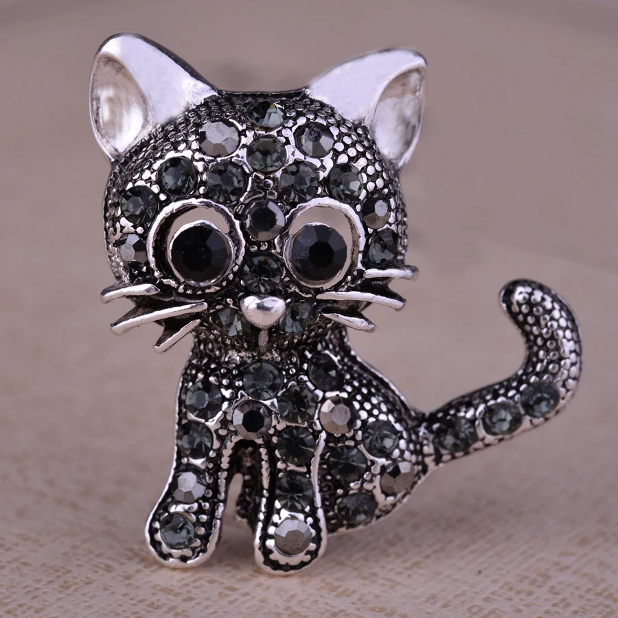 Милая маленькая кошка броши булавка ювелирное изделие для женщин костюм шапки