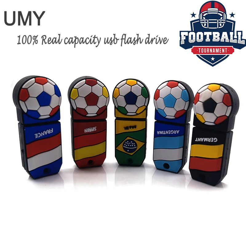USB флеш накопитель мультфильм футбольная ручка привод 4 ГБ 8 16 32 64 Гб футбольный