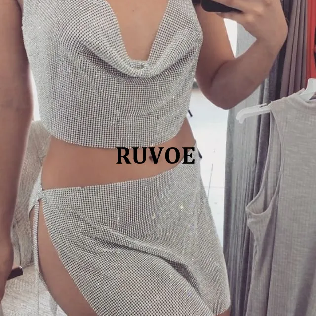 Женский комплект из двух предметов сексуальное летнее платье без рукавов с