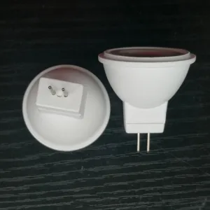 Миниатюрный светодиодный светильник, 35 мм, MR11, GU4, 240 лм, 3 Вт, AC12 В, RA80, 2835SMD, энергосберегающий, с теплым белым светом, 24 В постоянного тока, из пластика, в алюминиевом стакане