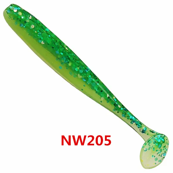 NOEBY 16 шт. мягкие приманки 50mm0. 7 г рыболовные приманки isca искусственные Para Pesca рыболовные воблеры Grub одиночные Т-хвост силиконовые приманки Peche - Цвет: NW205