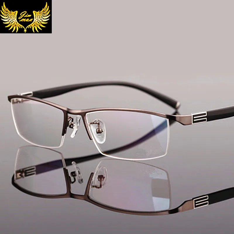 Очки мужские Полуободковые модные классические оптические аксессуары в оправе