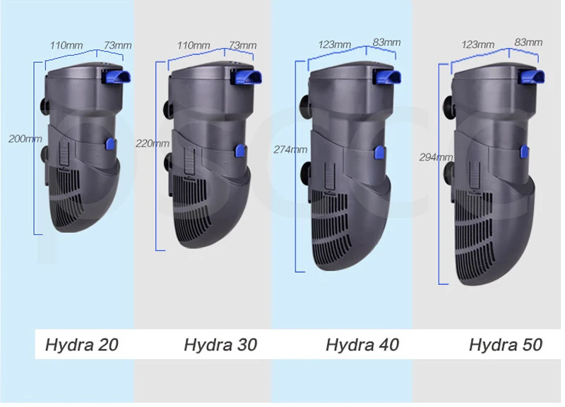 Ультра тихий фильтр hydra-20 hydra-30 hydra-40 hydra-50 Hydra фильтр Nano очиститель воды Hydra Stream1 СТРИМ 2 СТРИМ 3