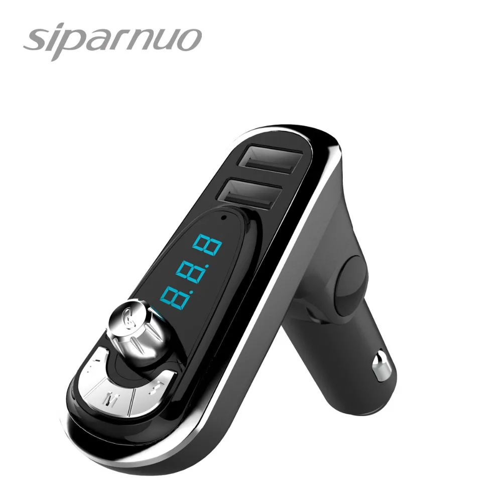 Siparnuo фм модулятор12 24 В автомобильный fm трансмиттер Bluetooth передатчик MP3 Silver FM