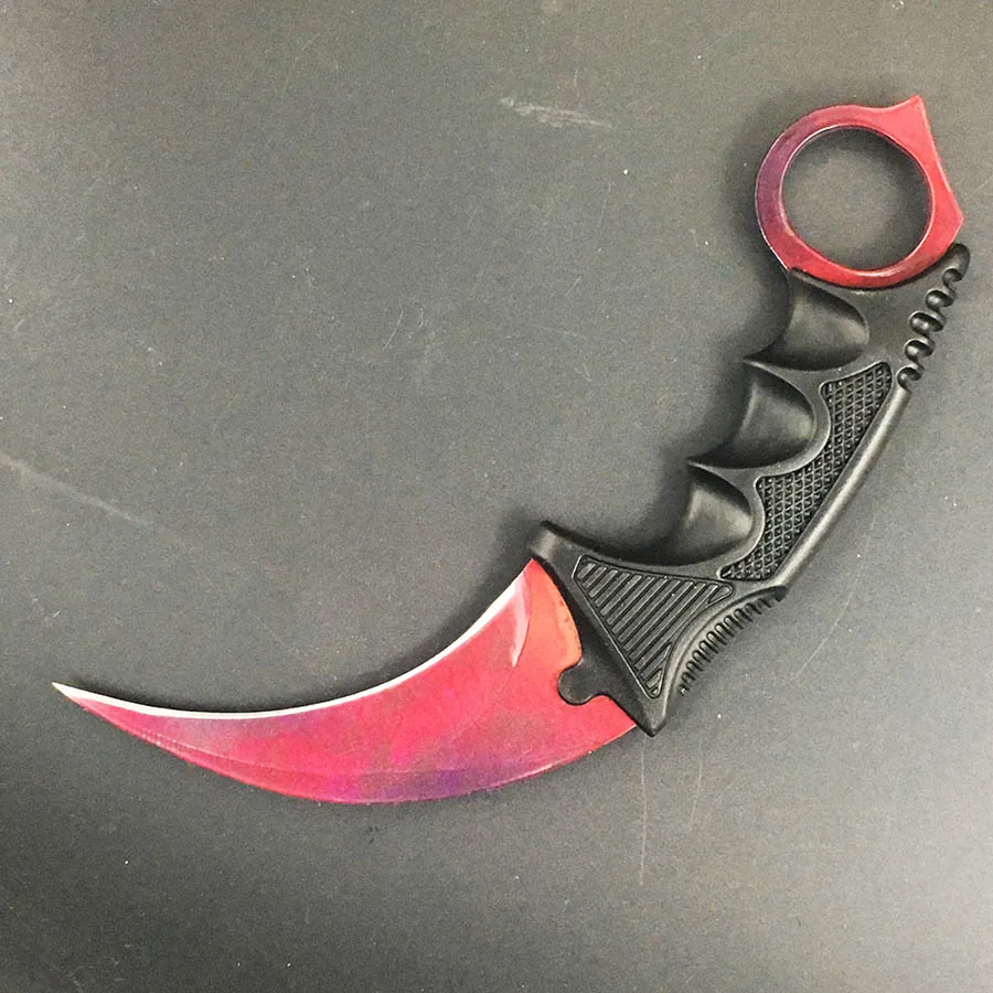 C CS GO нож Karambit, тактический нож для выживания, нож из нержавеющей стали для кемпинга, охоты, игры Counter Strike, нож в подарок - Цвет: C