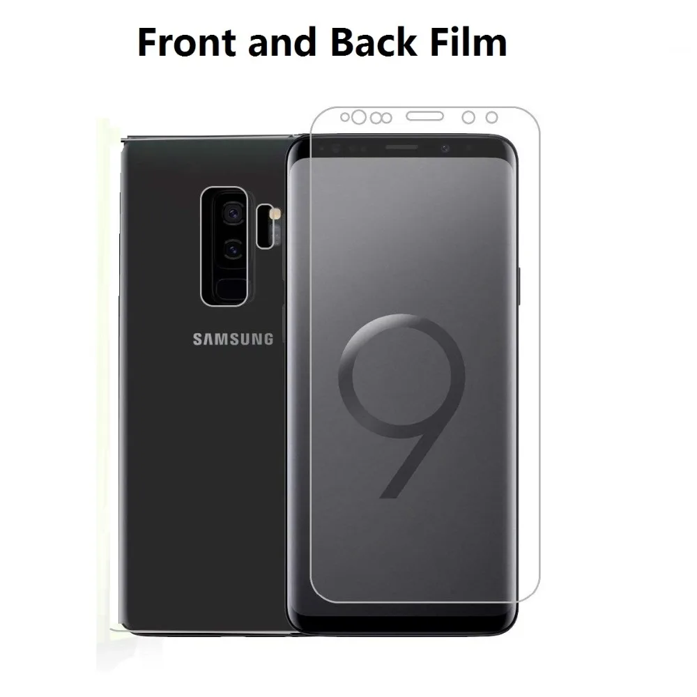 Гидрогелевая пленка для переднего и заднего экрана S8Plus Samsung Galaxy Note 9 S8 S9 Plus S7 S6edge