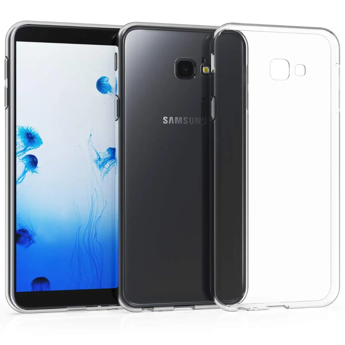 Чехол для samsung Galaxy J4 TPU Силиконовый прочный прозрачный мягкий чехол Plus 2018 J400F