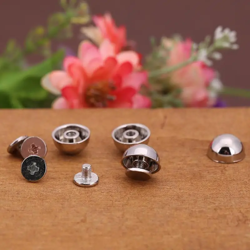 10 шт./компл. заклепки в форме гриба кожаные принадлежности для рукоделия сплав