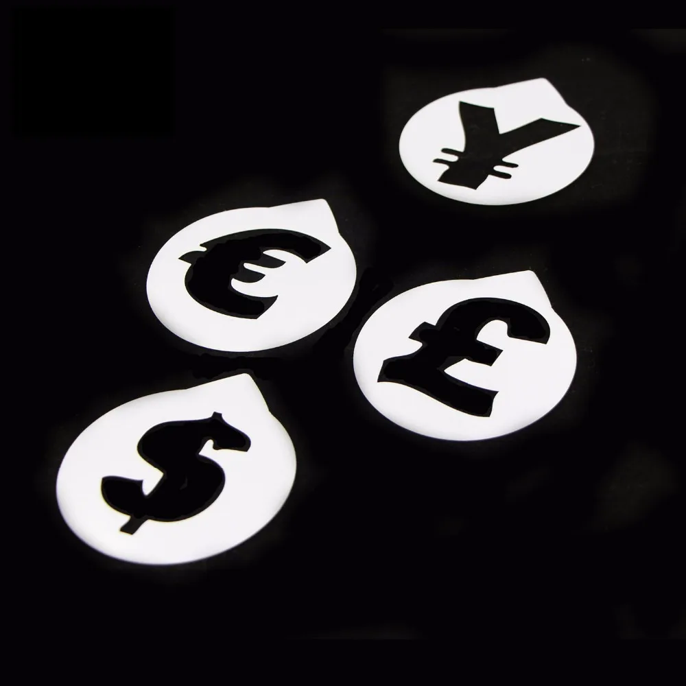 Трафарет для торта Plantilla 4 шт./компл. символ банкноты выпечки характерный трафарет