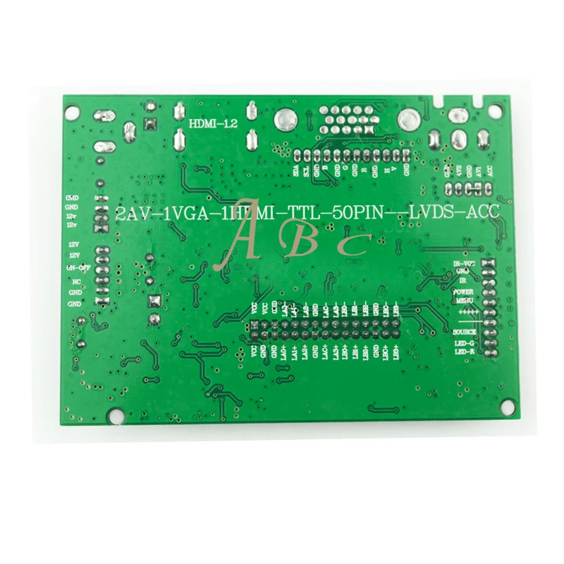 Плата контроллера VGA AV 50P TTL LVDS параллельный модуль + комплект удаленного монитора