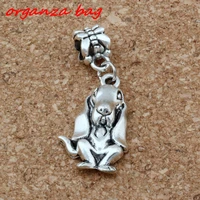 15pcs basset hound dog animal puppy charm pendant for jewelry making bracelet necklace diy accessories a 126a