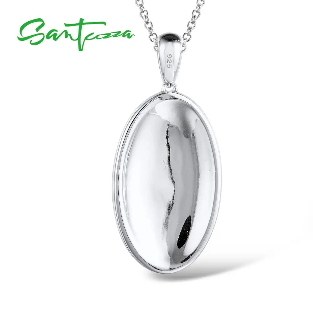 Серебряные Подвески Santuzza для женщин, подвеска, подходит для ожерелья, 925 пробы Серебряное ожерелье с подвеской, красочная эмаль ручной работы
