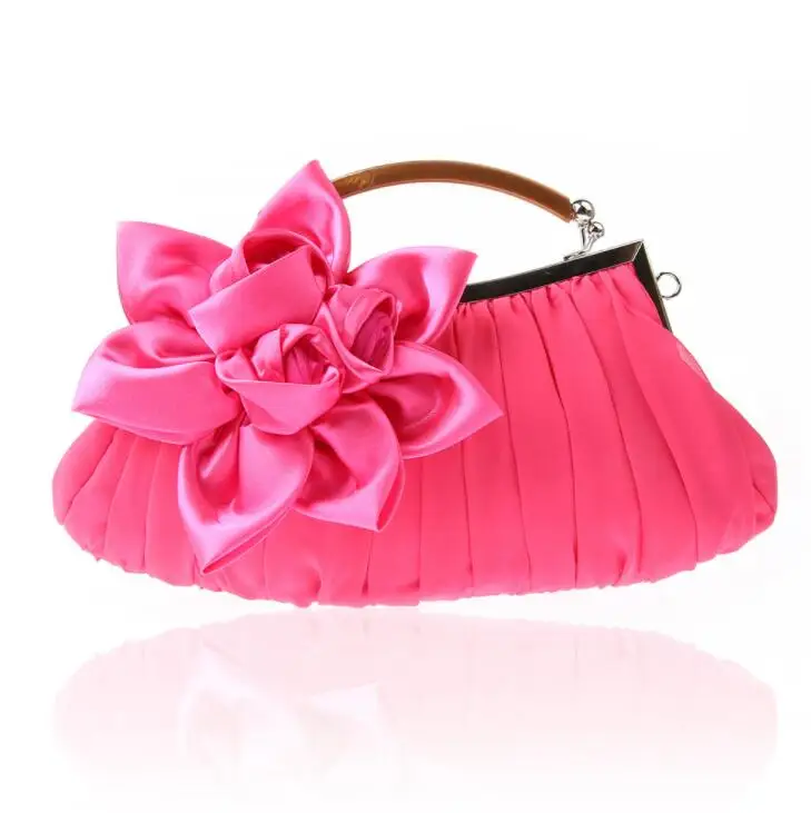 Rose Red LJT практичная сумка для ужина с цветами для невесты, Роскошная сумочка для свадьбы, многоцветная вечерняя сумочка, сумочка, модные вечерние клатчи с зажимом - Цвет: Rose Red