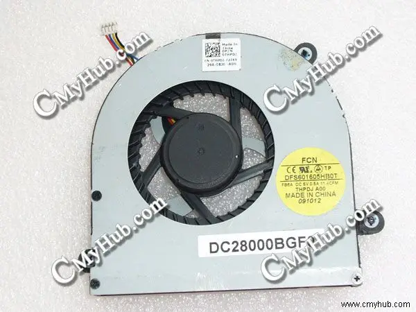 Вентилятор охлаждения для Dell Alienware M17x R3 R4 R5 DC5V 0.5A GPU DFS601605HB0T FC8J DC28000BGF0 0FKDN8 FKDN8 0thpdj THPDJ