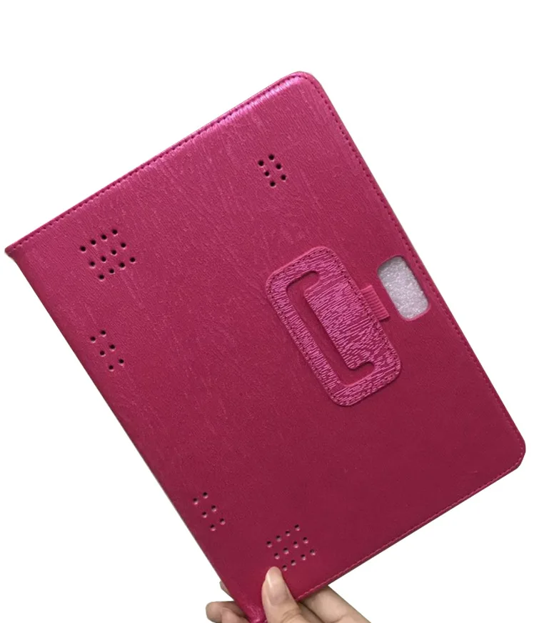 rose red Чехол из искусственной кожи чехол для Irbis TZ191 TZ195 TZ183 TZ184 TZ186 TZ171 10,1 дюймов Чехол-книжка для планшета+ защита экрана 2 шт - Цвет: rose red