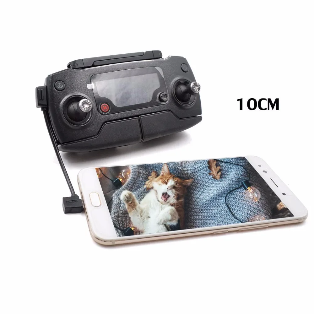 DJI Mavic 2 Pro Zoom Pro/Platinum /Spark/Mavic 10cm 30cm for iphone android type C cable 2pcs/sets | Электроника