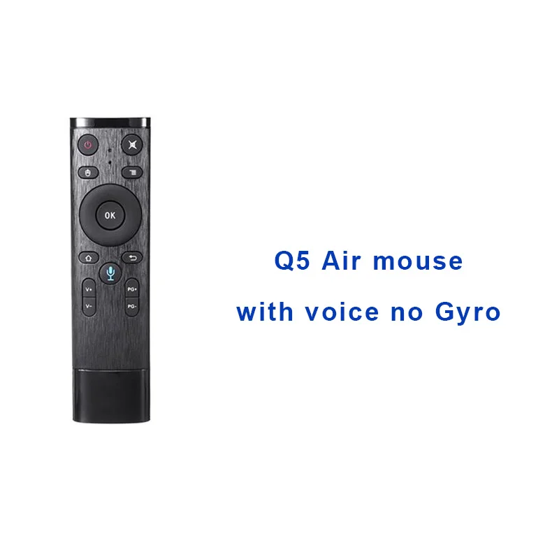 VOICE Q5 Gyro Voice Air mouse 2,4G умный пульт дистанционного управления с микрофоном для Android tv Box Mini PC - Цвет: VOICE