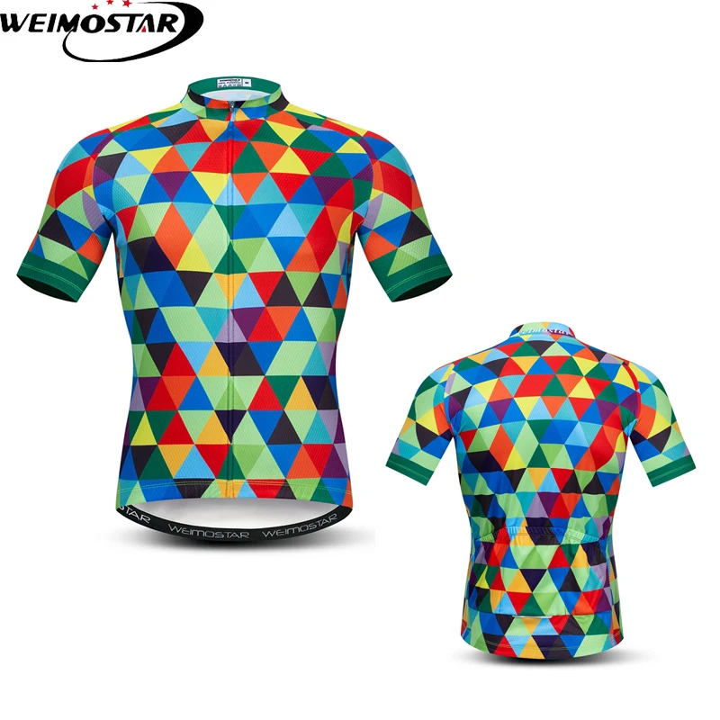 

Weimostar Men Summer Cycling Jersey Shirt Short Sleeve Pro Team Bicycle Clothing Racing Sport Downhill MTB Road Bike Jersey Top